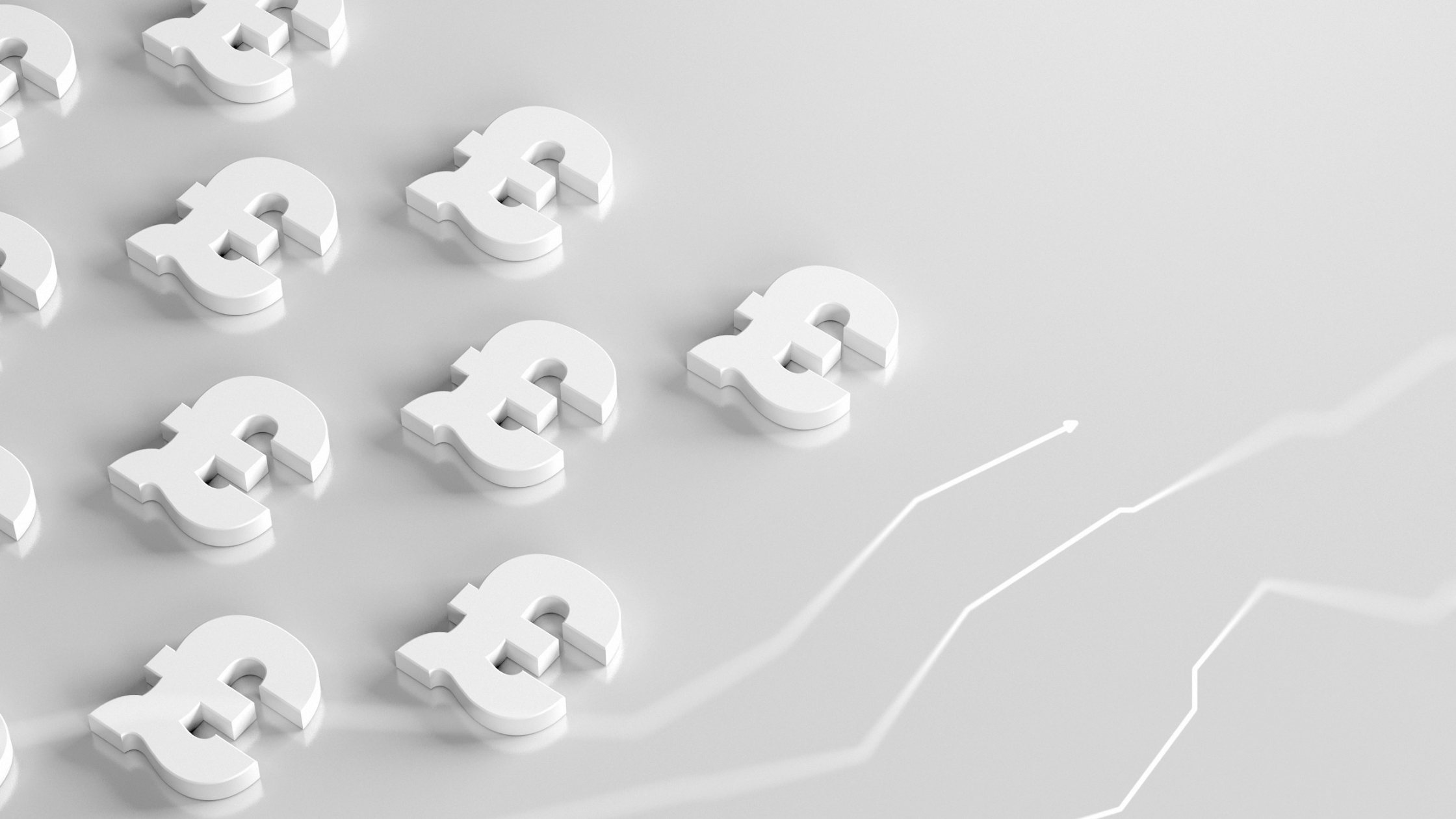 A graphic of pound signs against a white background