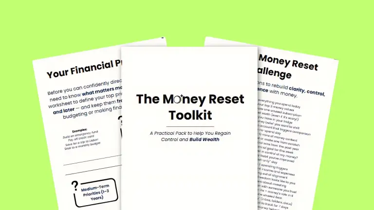 A sample image of the Money Reset Toolkit