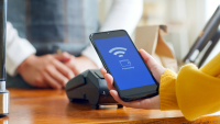 a digital payment going through