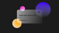 an image of a bank card against a black background