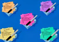 To Do list post it notes on a table